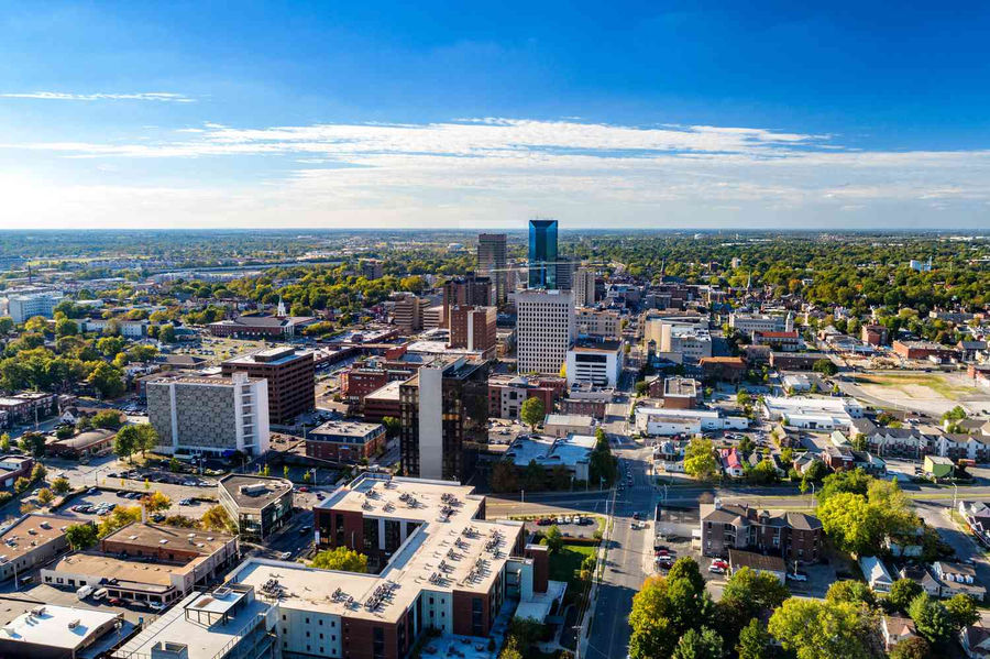 Downtown Lexington, KY — the heart of Eden's Central Kentucky service area